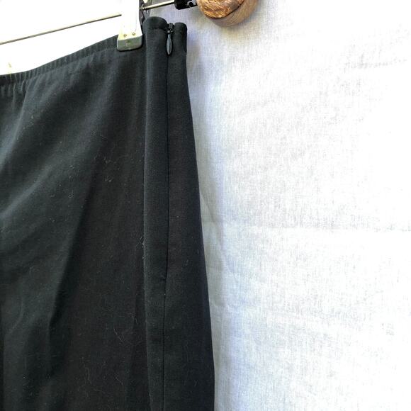 Eileen Fisher Pants Black Organic Cotton Stretch Straight Leg Small - Picture 4 of 7